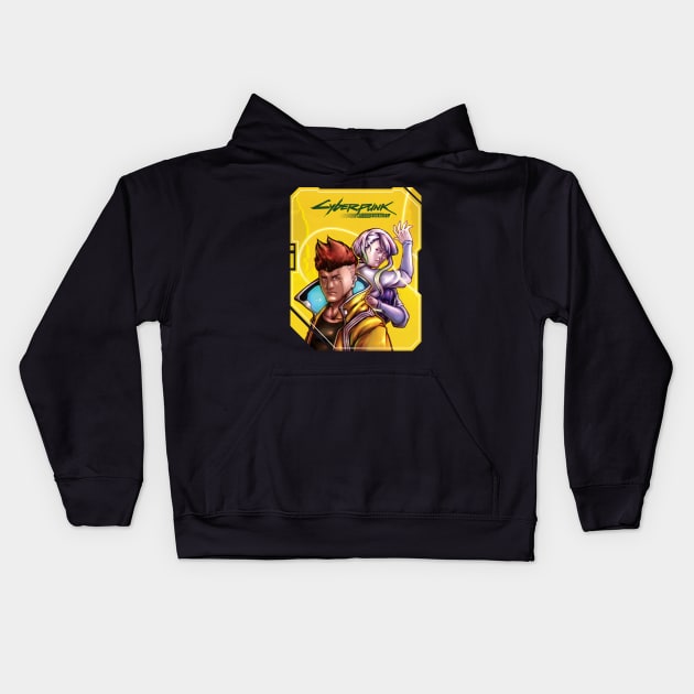 Cyberpunk Edgerunners Kids Hoodie by Verethor